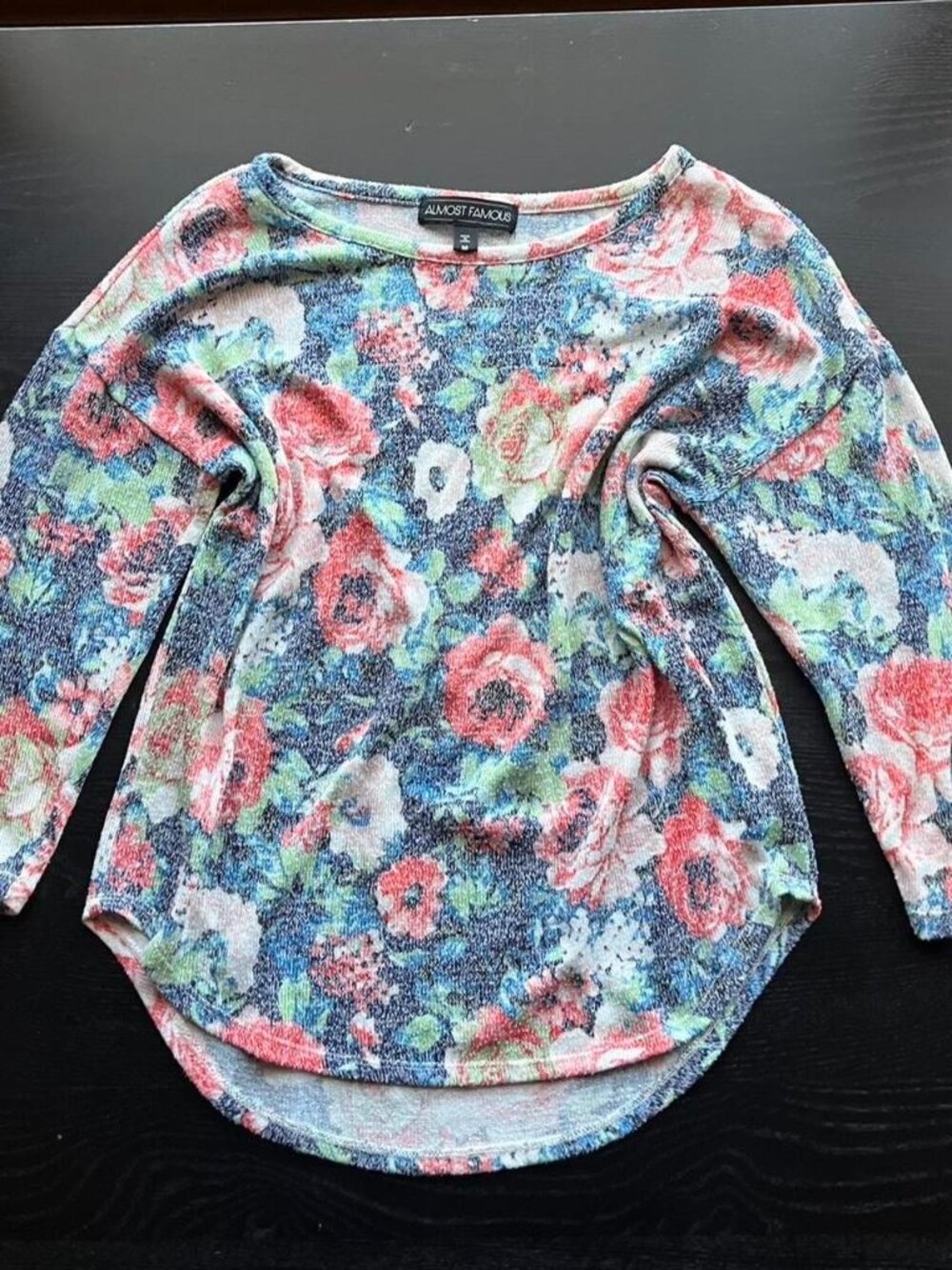 Almost Famous Floral Long Sleeve Top